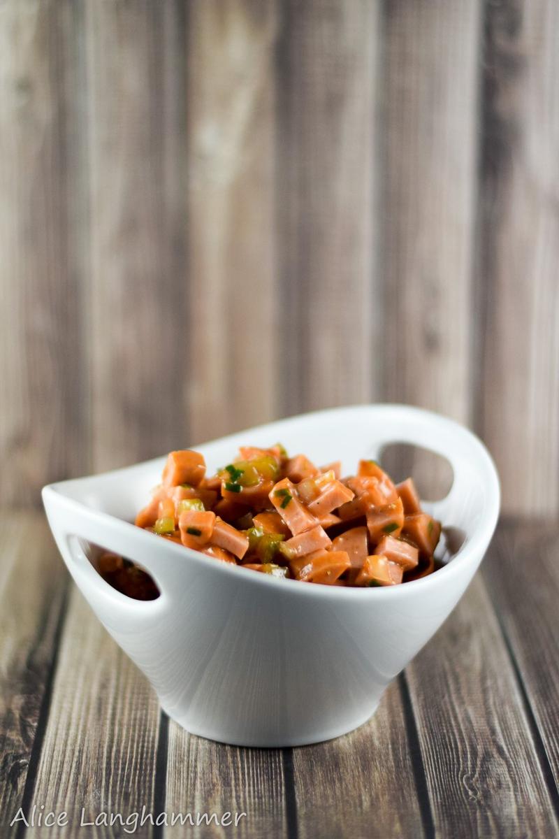 Rezeptbild: Pikanter Wurstsalat