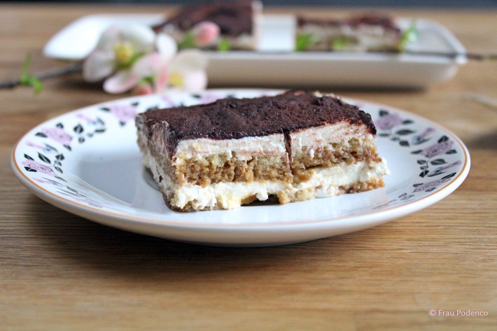 Rezeptbild: Tiramisu mit selbst gebackenen Löffelbiskuits