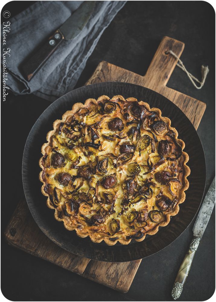 Rezeptbild: Lauchquiche mit Merguez