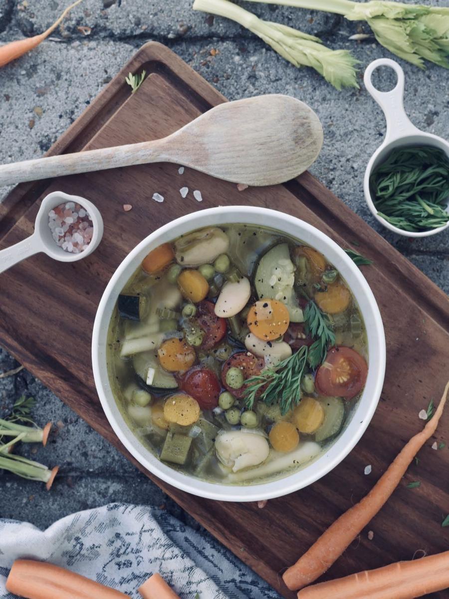 Rezeptbild: SOMMERLICHE MINESTRONE