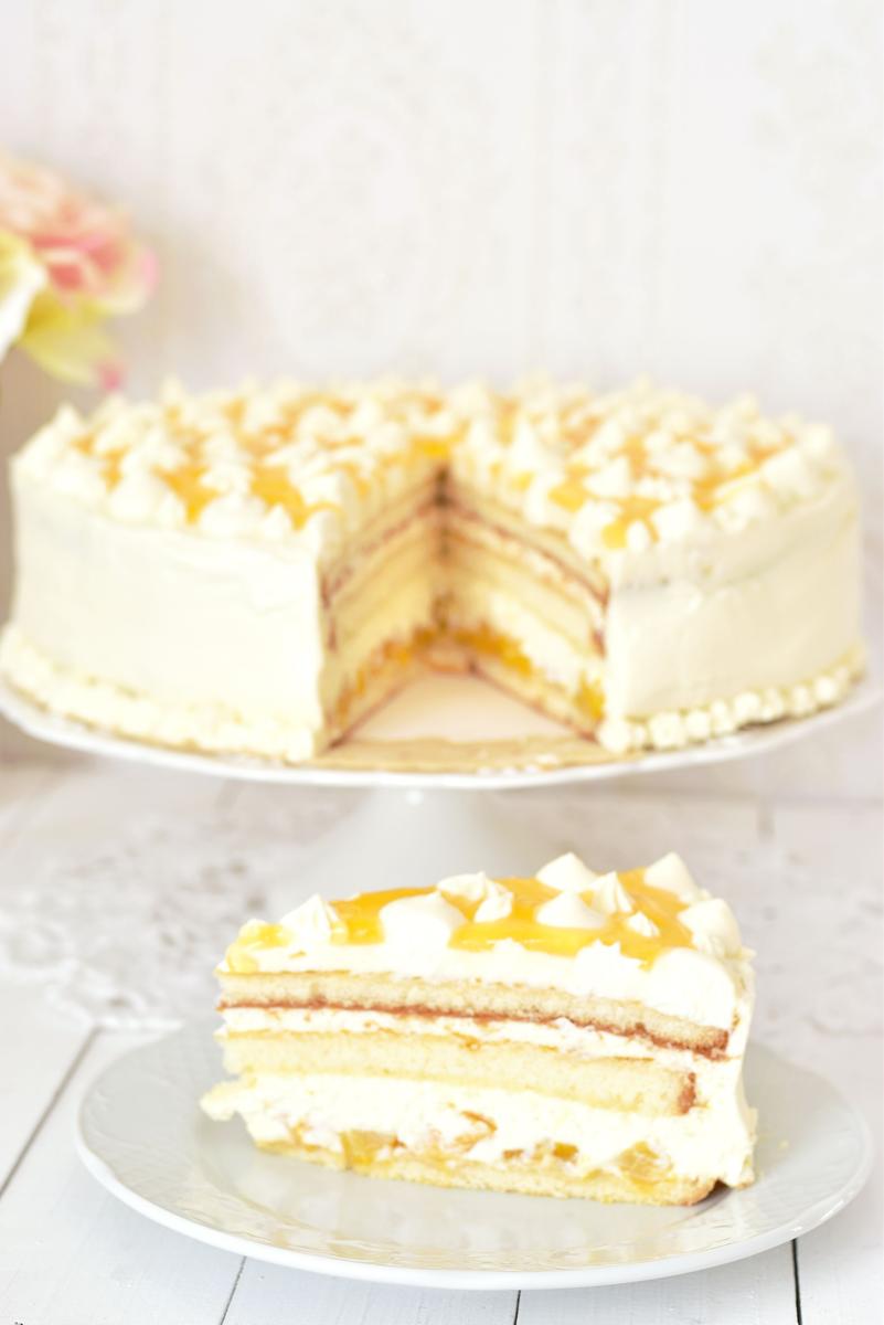 Rezeptbild: Leckere Maracuja Torte