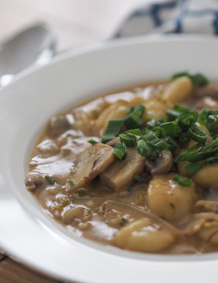 Rezeptbild: Gnocchi in Kokos-Curry-Sauce