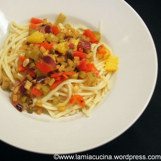 Rezeptbild: Troccoli mit Orangen Caponata