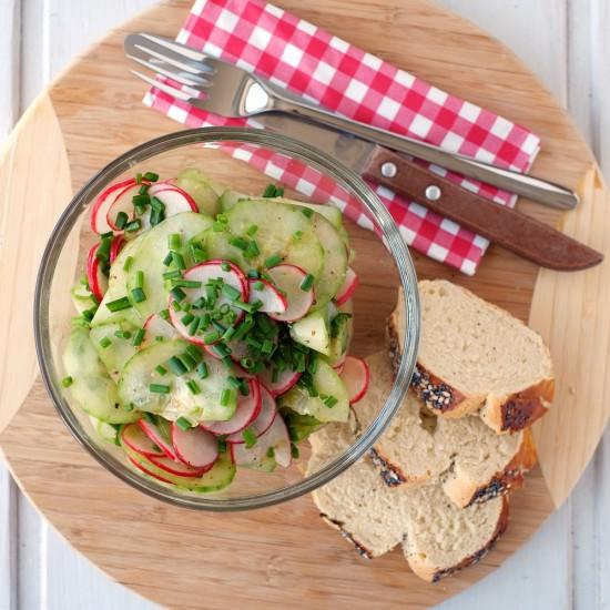Rezeptbild: Gurken-Radieschen-Salat