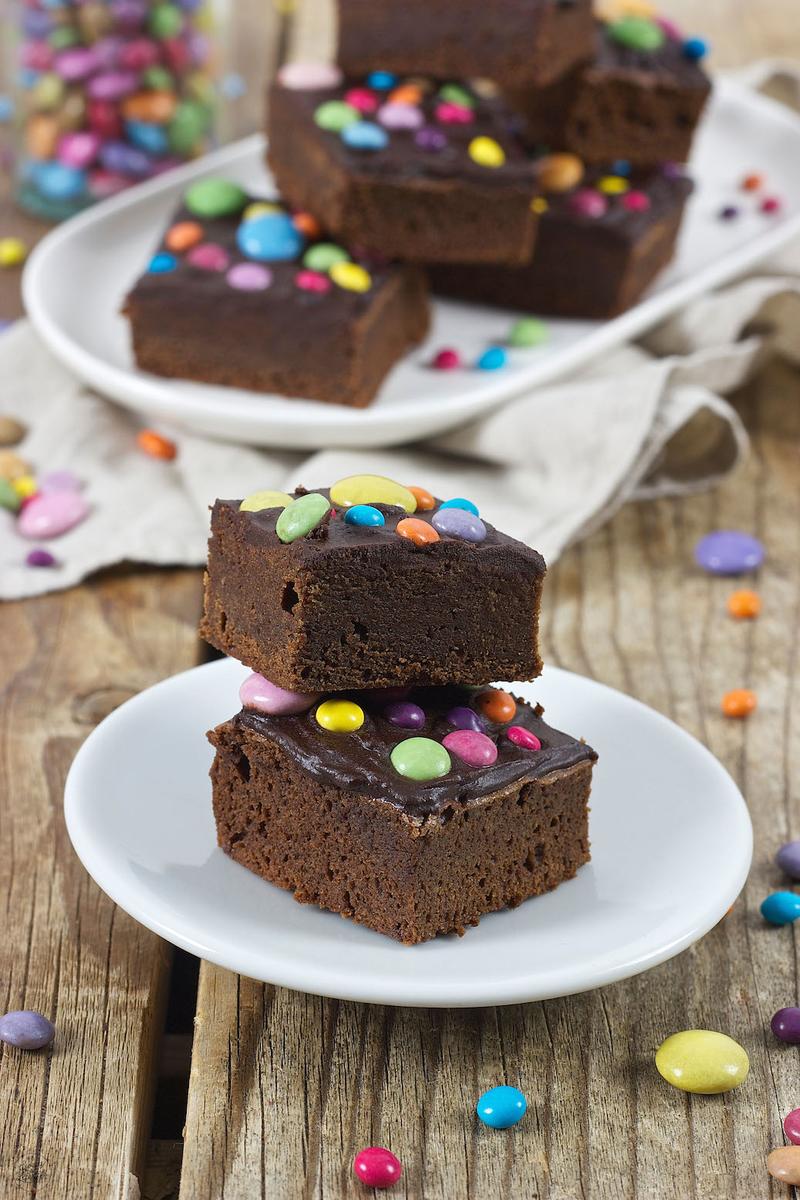 Rezeptbild: Brownies mit Smarties