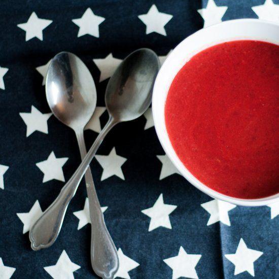 Rezeptbild: Rote Beete-Süßkartoffel-Suppe