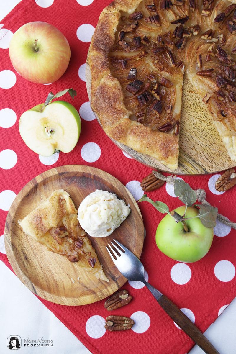 Rezeptbild: Apfel-Galette mit Pekannüssen
