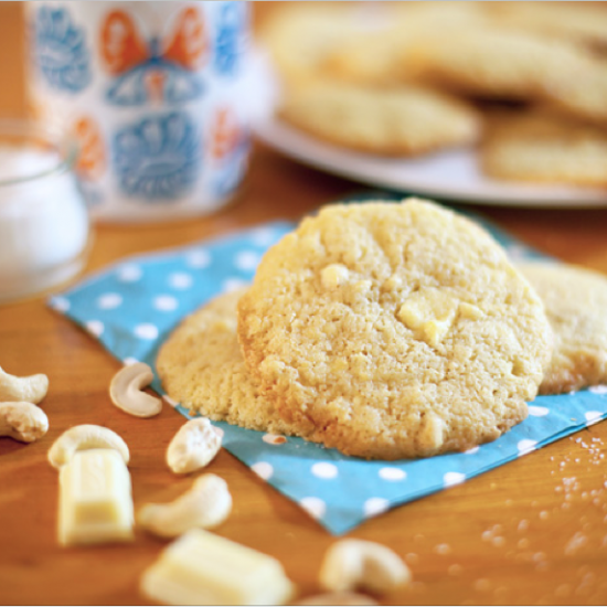 Rezeptbild: Cookies mit weißer Schokolade & Cashews