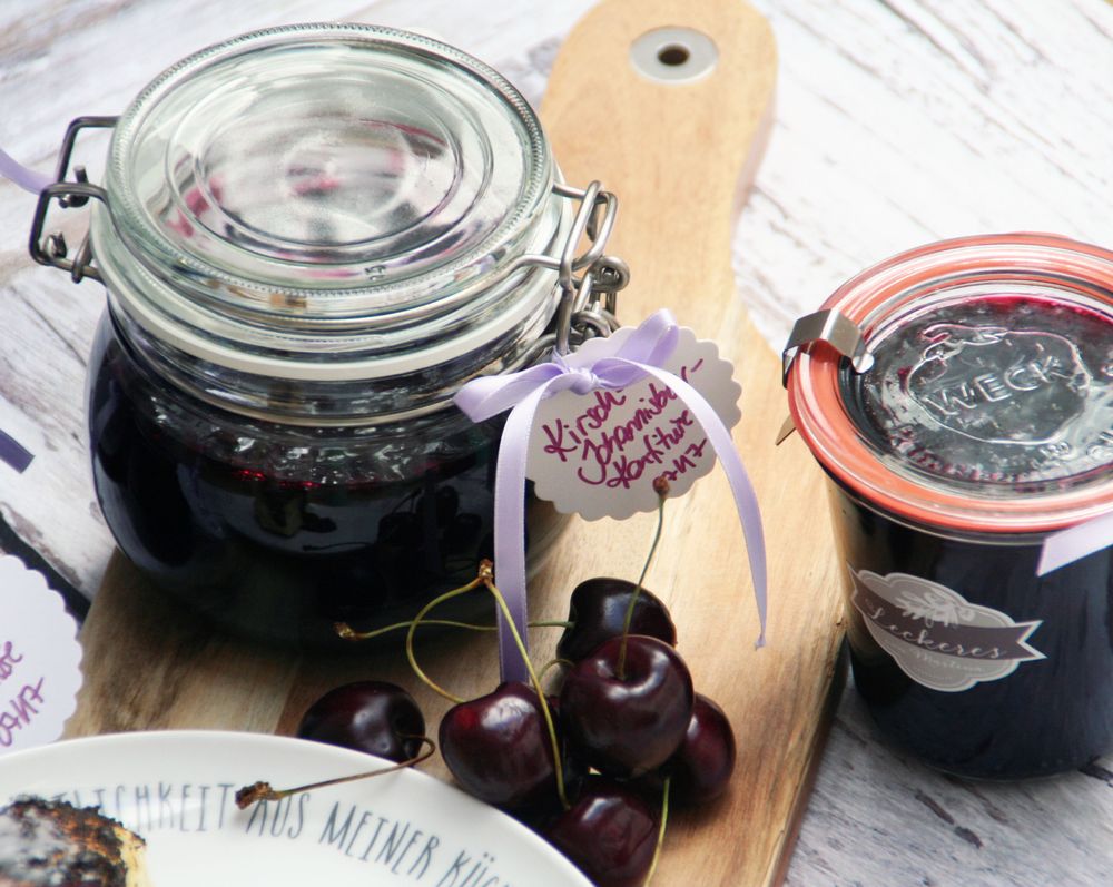 Rezeptbild: Kirsch-Konfitüre und Kirsch-Johannisbeer-Konfitüre