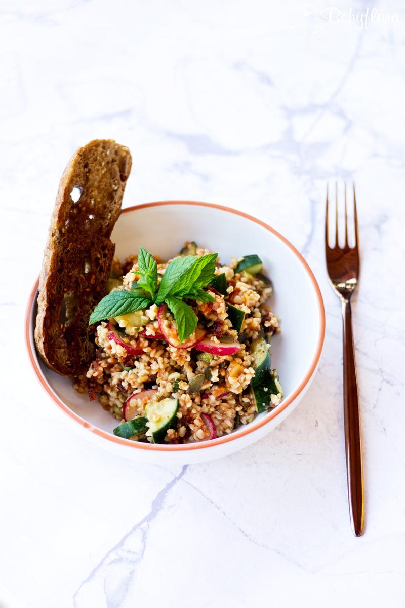 Rezeptbild: Sommersalat mit Bulgur und Minze