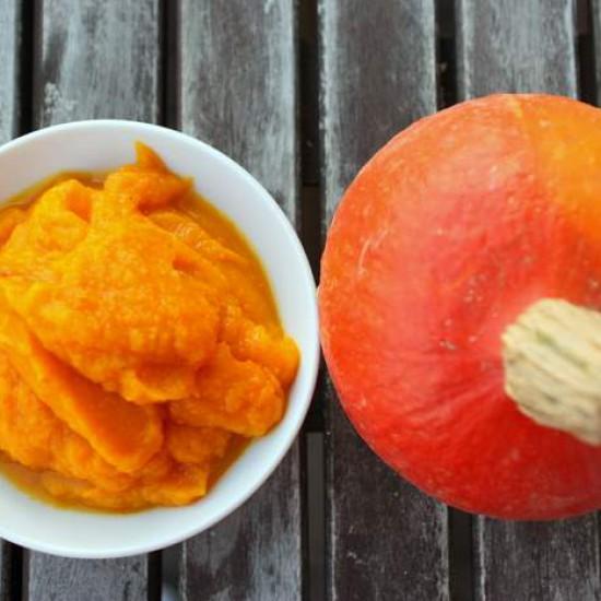 Rezeptbild: Selbstgemachtes Kürbispüree