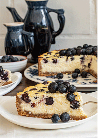 Rezeptbild: Heidelbeer-Ricotta-Kuchen