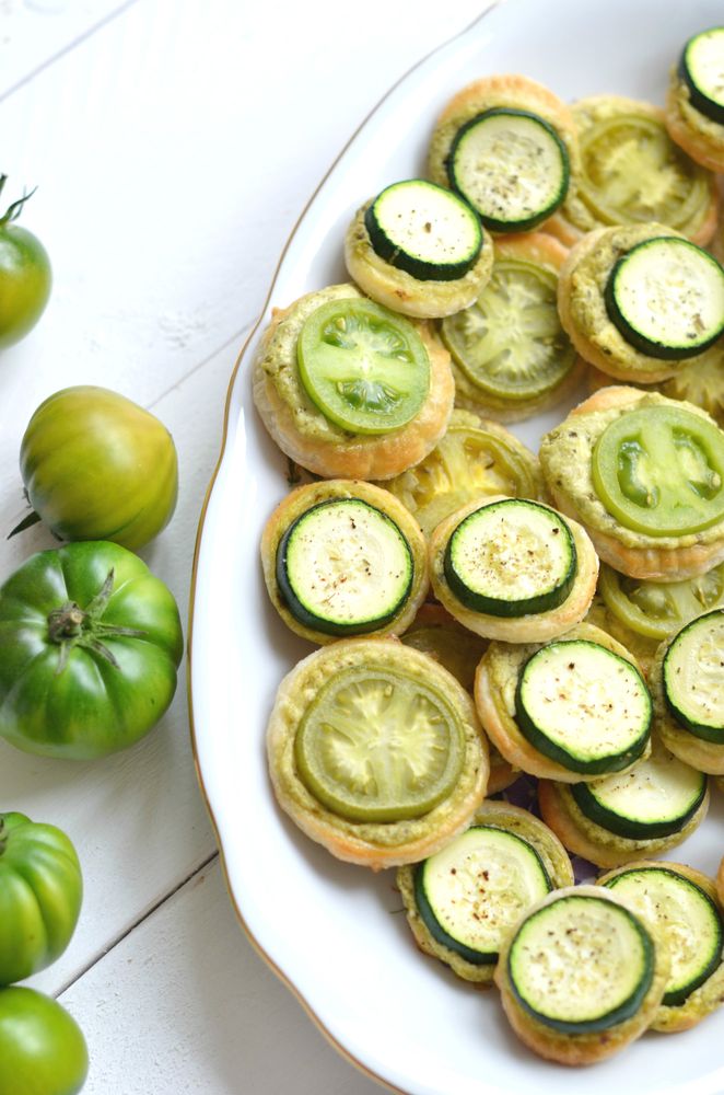 Rezeptbild: Grüne Tomaten Kreise