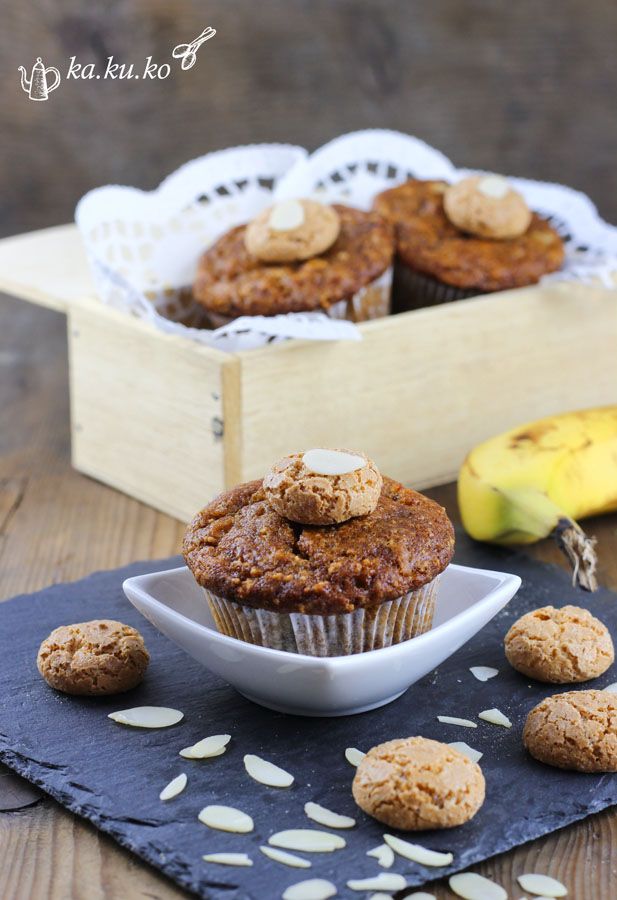 Rezeptbild: Amaretto-Bananen-Mandel Muffins