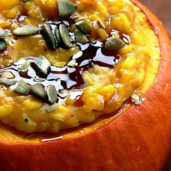 Rezeptbild: Risotto mit gebackenem Kürbis