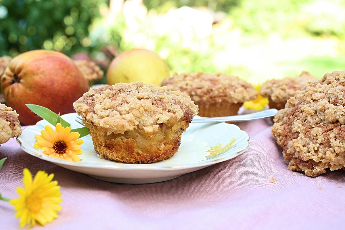 Rezeptbild: Muffins mit Birnenkompott