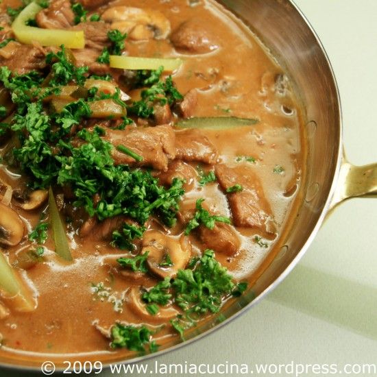 Rezeptbild: Veau Stroganoff