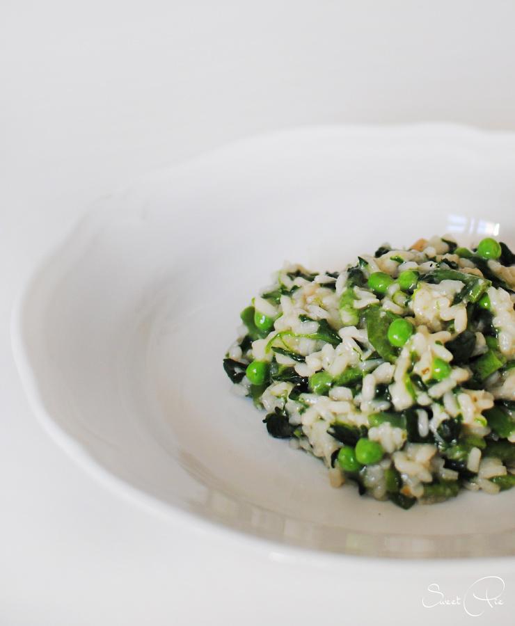 Rezeptbild: grünes Risotto