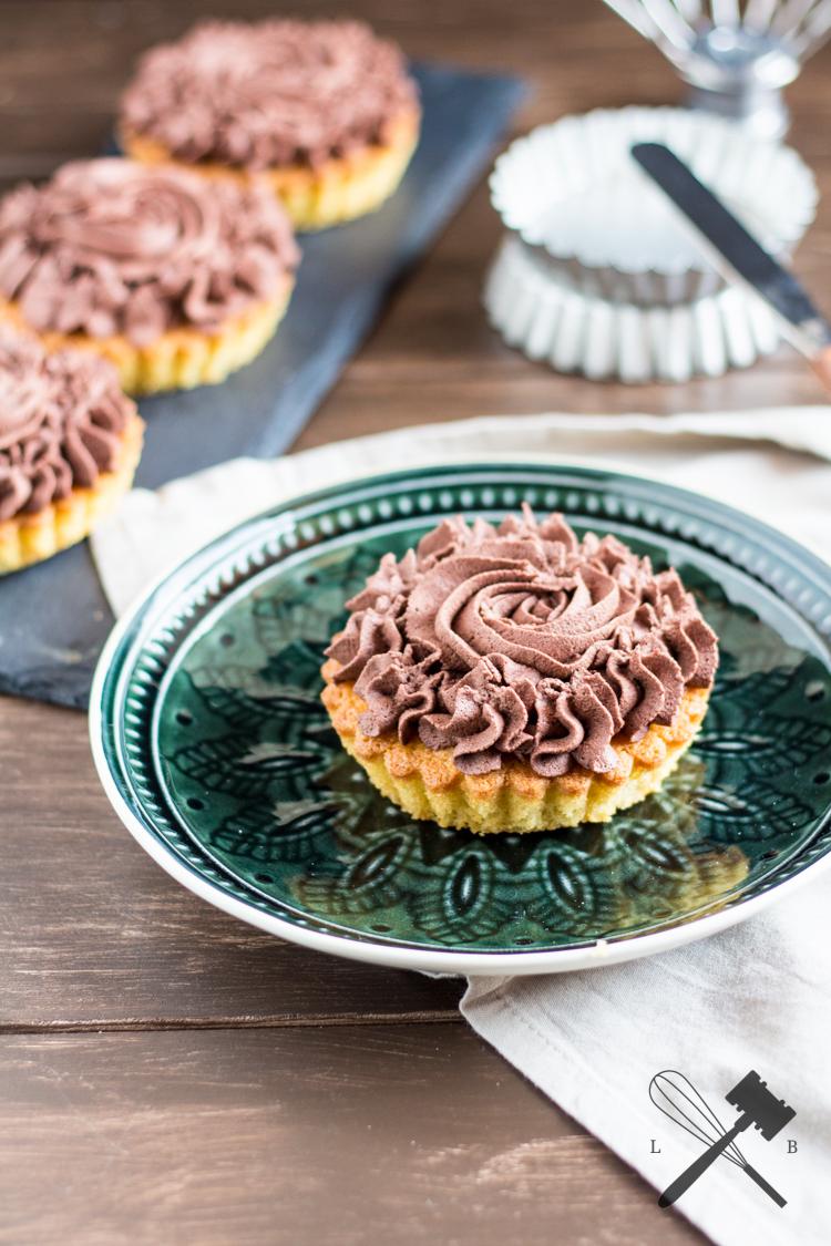 Rezeptbild: Karamell Küchlein mit Schokoschlag