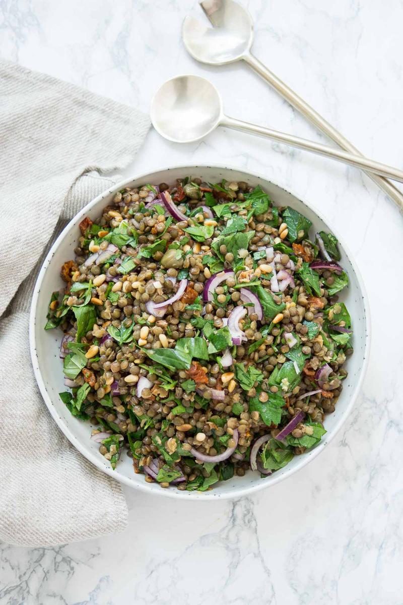 Rezeptbild: Mediterraner Linsensalat