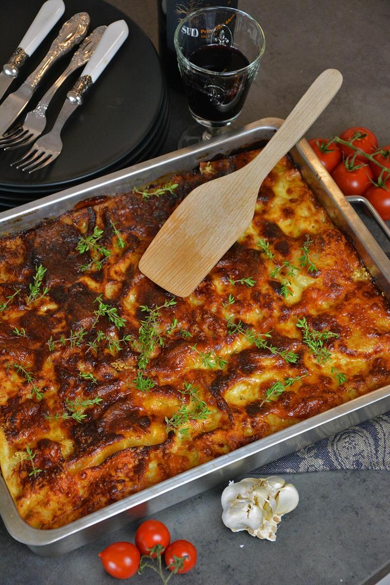 Rezeptbild: Lasagne Bolognese mit Bechamelsauce