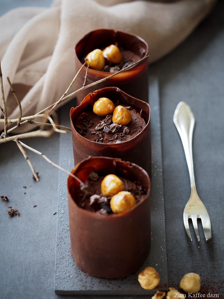 Rezeptbild: Schokoladentörtchen mit Haselnuss