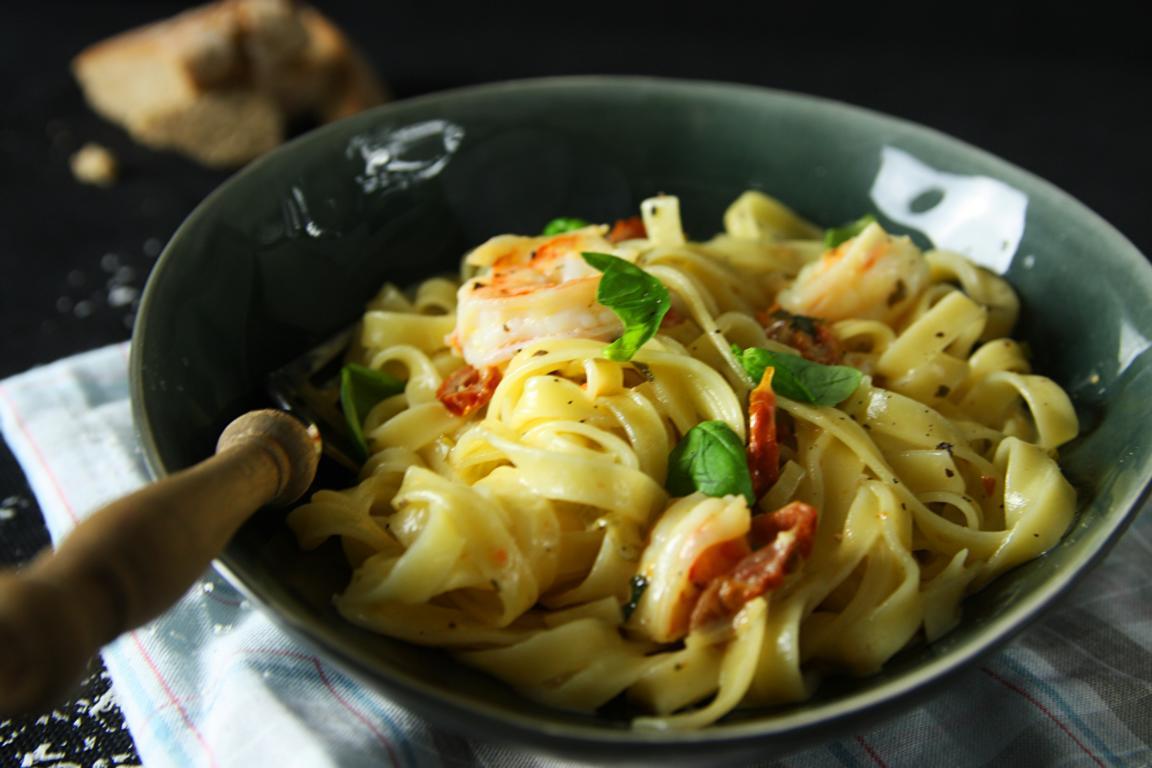Rezeptbild: Pasta mit Garnelen