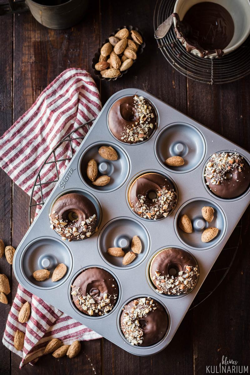 Rezeptbild: Vanille Donuts aus dem Backofen