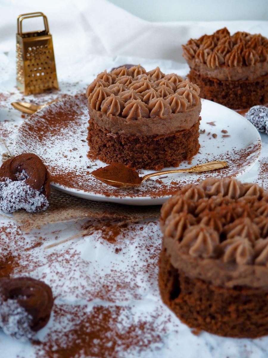 Rezeptbild: Lebkuchen Schokoladen Tiramisu Törtchen