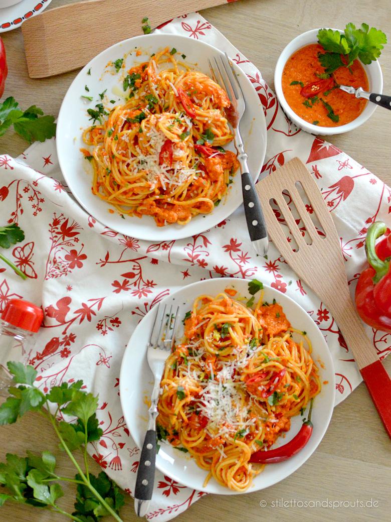 Rezeptbild: Roasted Red Pepper Pasta