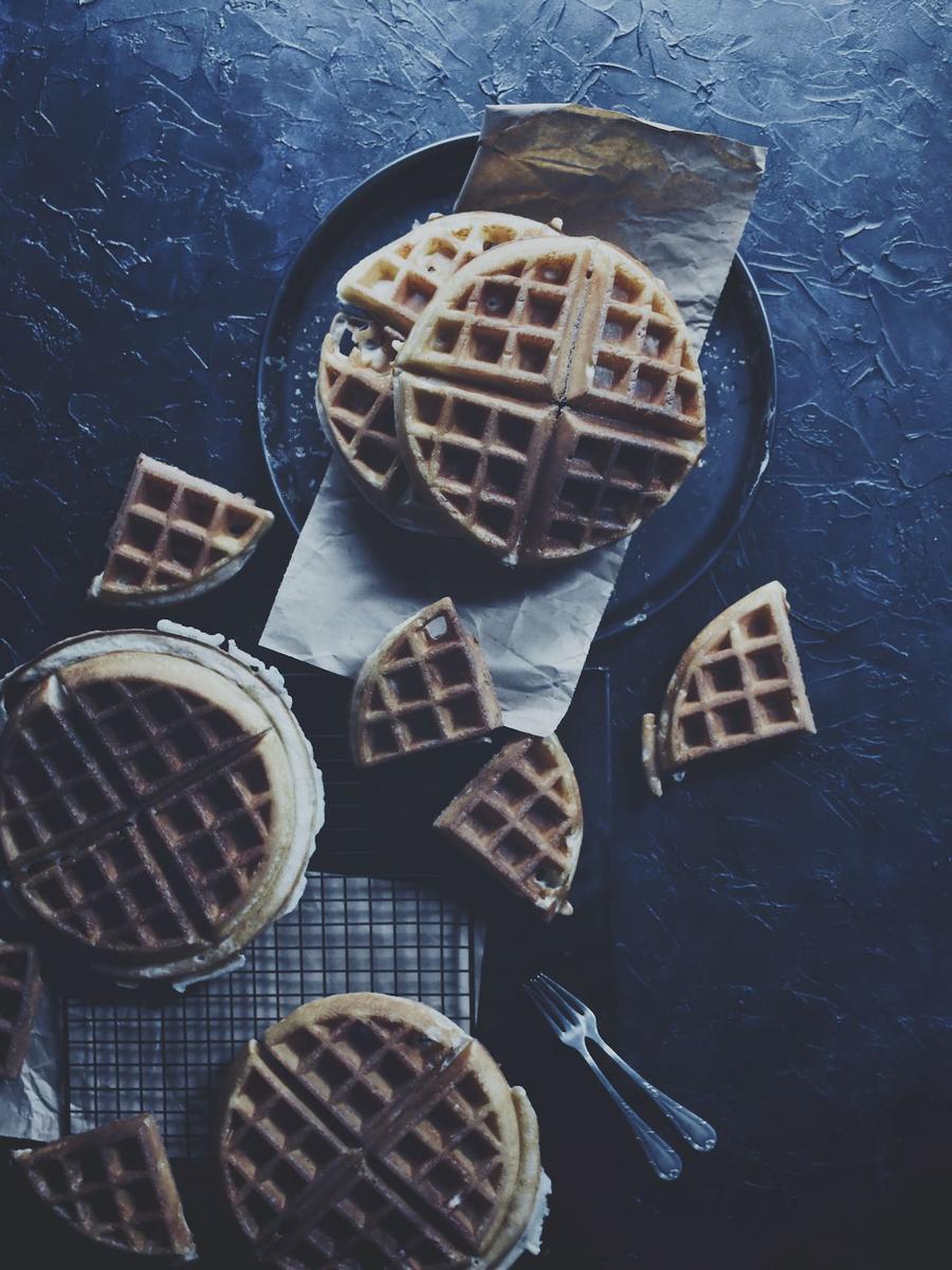 Rezeptbild: SCHNELLE WAFFELN MIT BUTTERMILCH