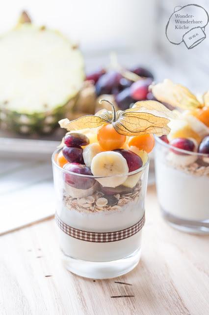 Rezeptbild: Frühstücksjoghurt mit Obst