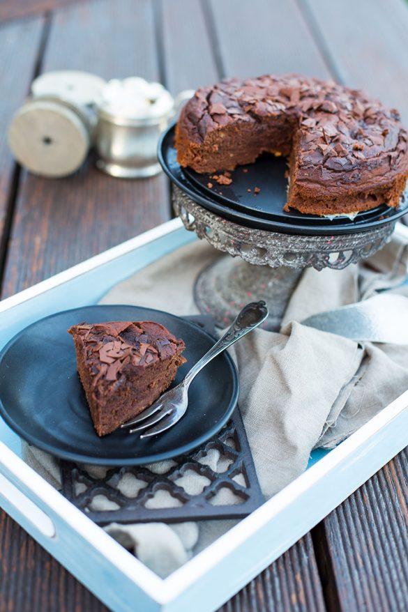 Rezeptbild: Glutenfrei Backen – Dattel Schoko Bananen Kuchen Rezept