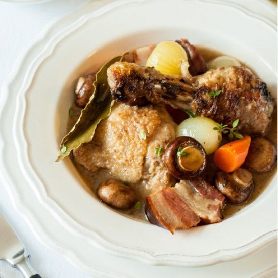 Rezeptbild: Coq au Riesling
