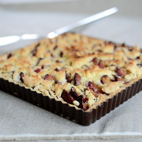 Rezeptbild: Deutsch-französische Pflaumen-Streusel-Tarte !