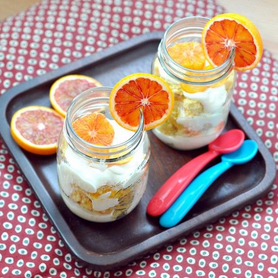 Rezeptbild: Vanille Blutorangen Dessert