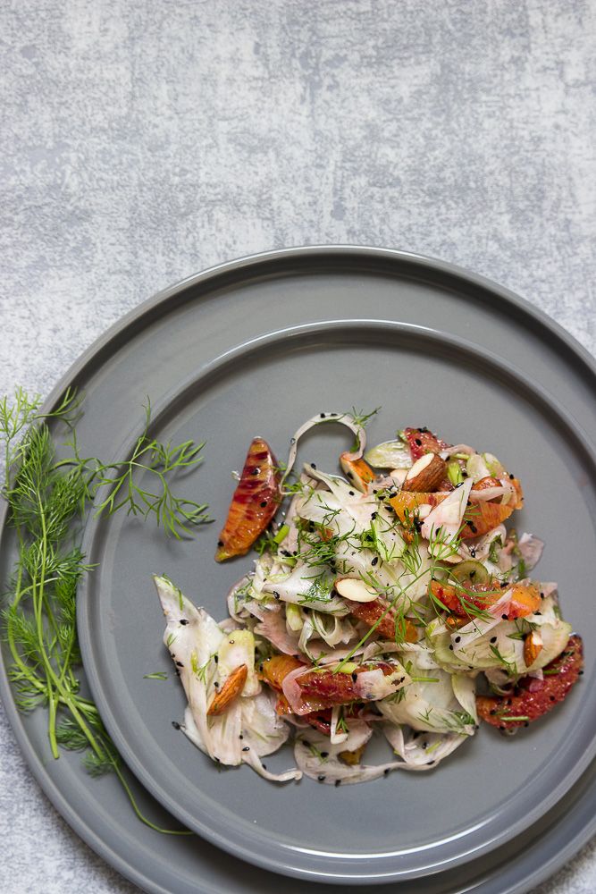 Rezeptbild: Fenchelsalat mit Blutorangen und Schwarzkümmel