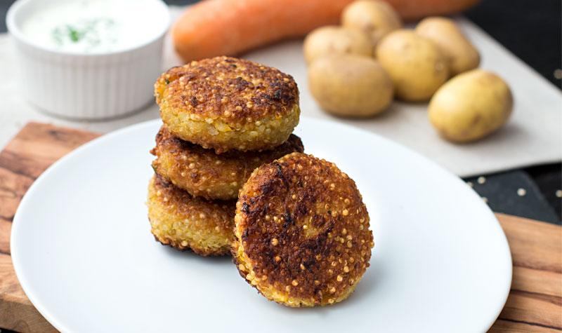 Rezeptbild: Einfache Quinoa-Frikadellen