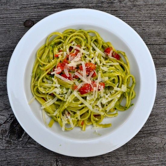 Rezeptbild: Pasta mit Petersilienpesto
