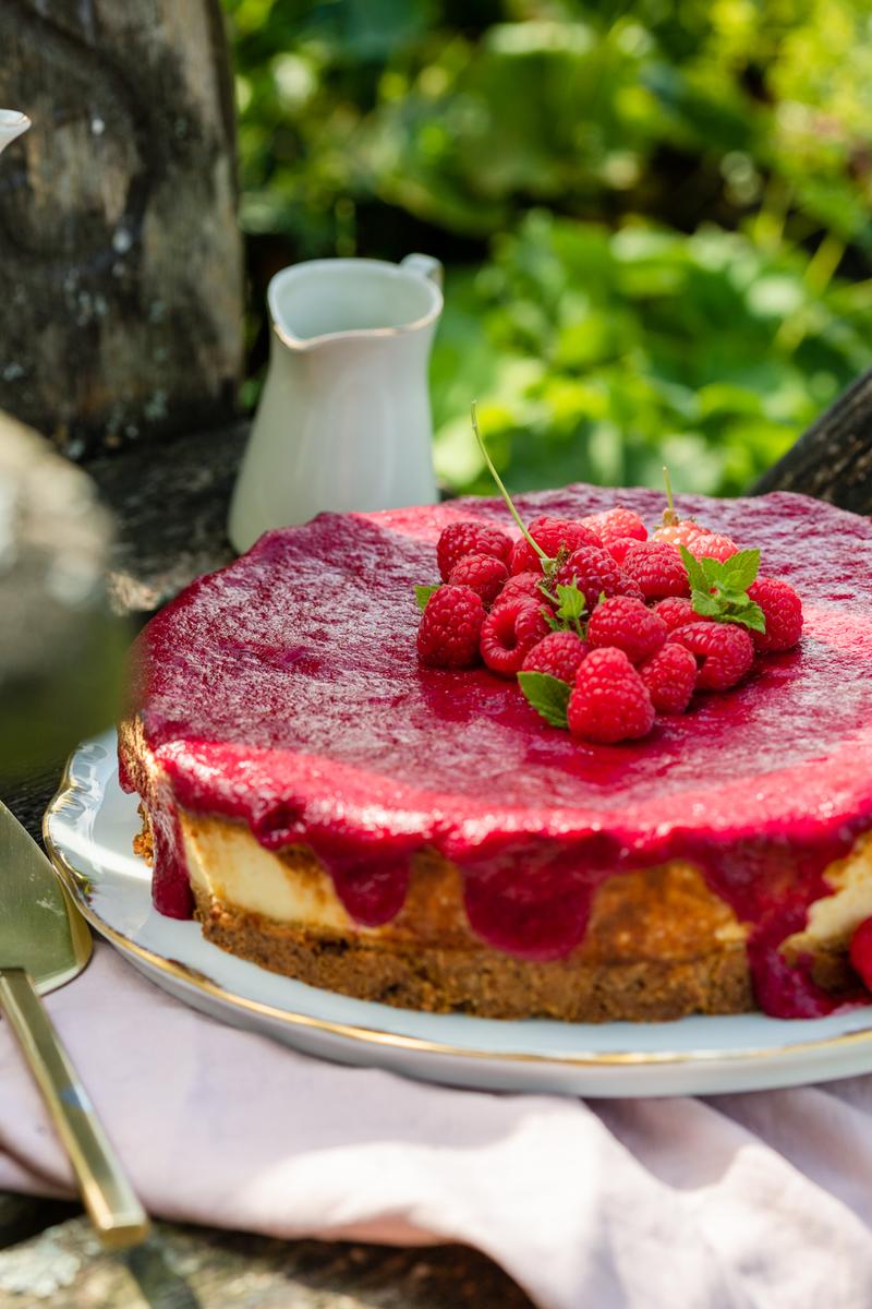 Rezeptbild: Himbeer-Schmandkuchen 
