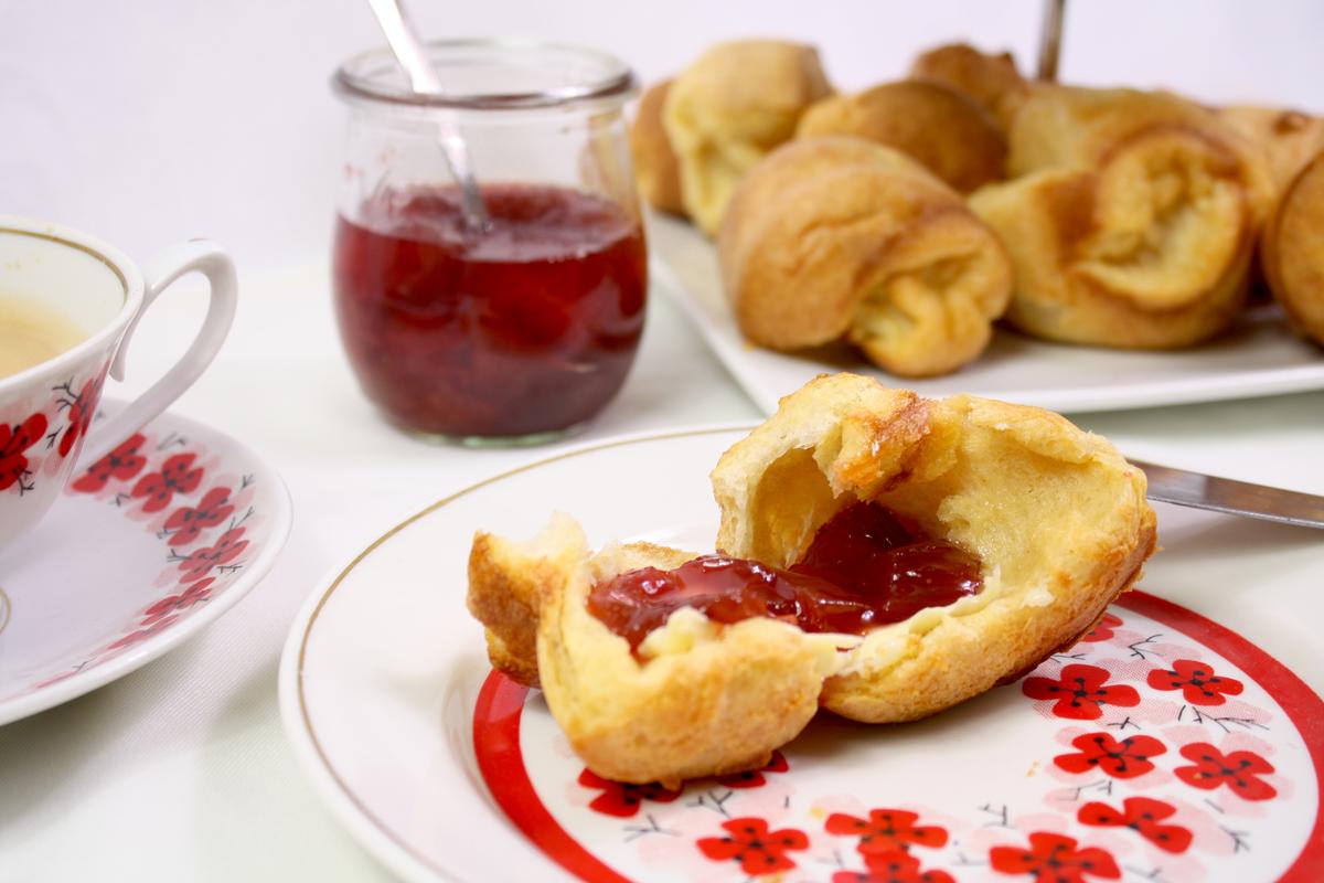 Rezeptbild: süße Popovers zum Frühstück