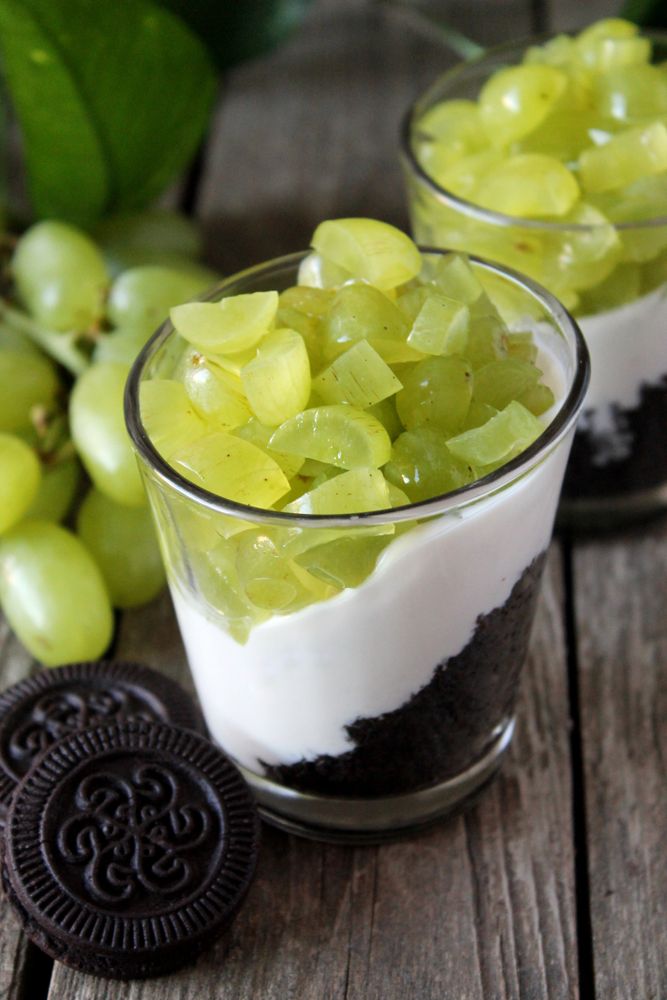 Rezeptbild: Weintrauben-Oreo-Schichtdessert
