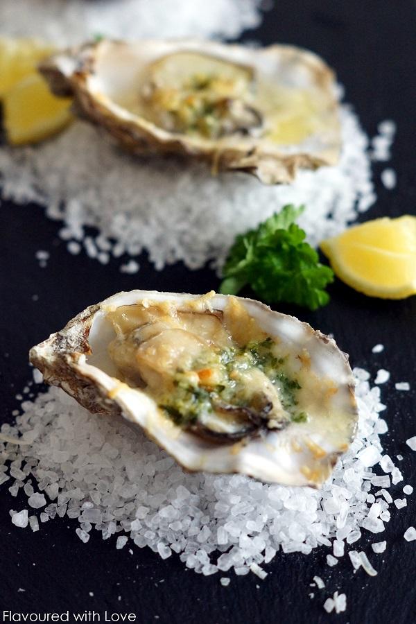Rezeptbild: Gratinierte Austern