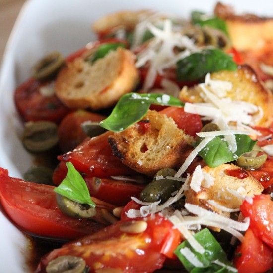 Rezeptbild: Tomaten-Brot-Salat