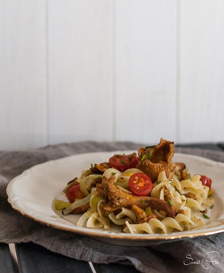Rezeptbild: Pfifferlingpasta