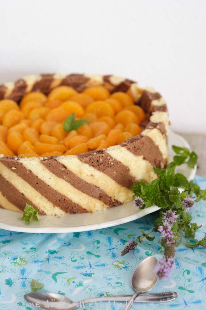 Rezeptbild: Schokoladenmousse-Orangentorte