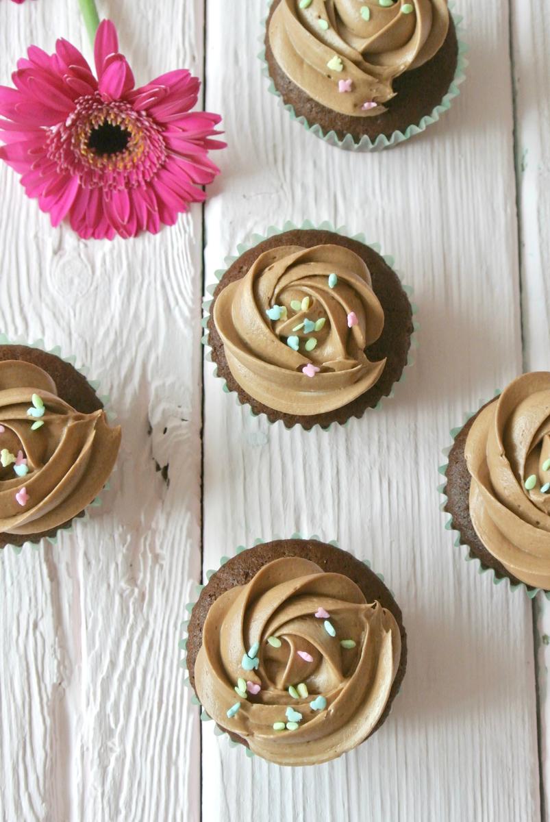 Rezeptbild: Schoko Cupcakes mit Milka