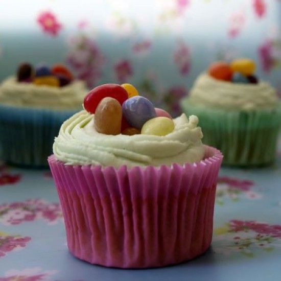 Rezeptbild: Osternest-Cupcakes