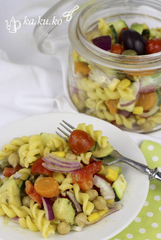 Rezeptbild: Veggie-Nudelsalat mit allem