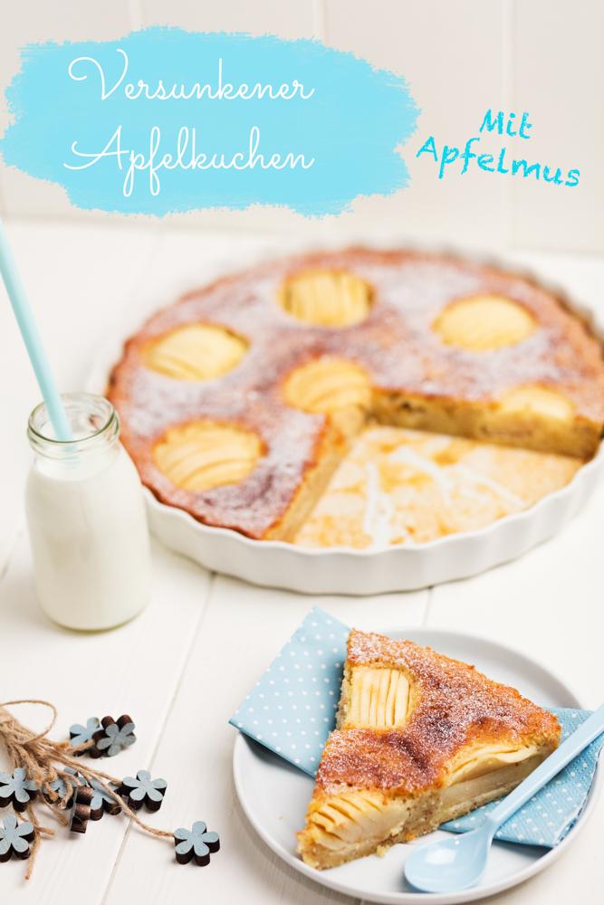 Rezeptbild: Versunkener Apfelkuchen mit Apfelmus
